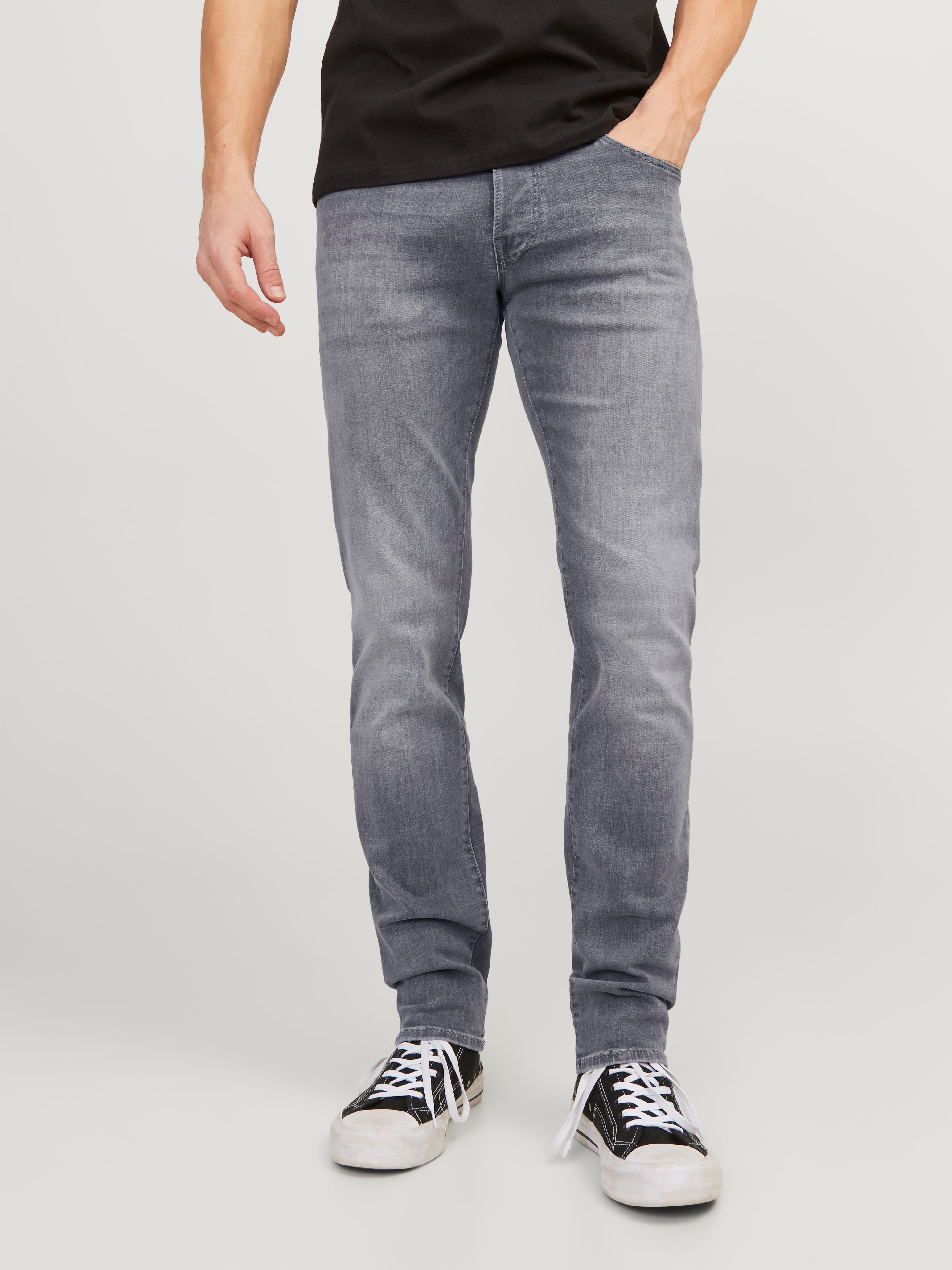 JACK & JONES JJIGLENN jjicon in grey denim - Image 1
