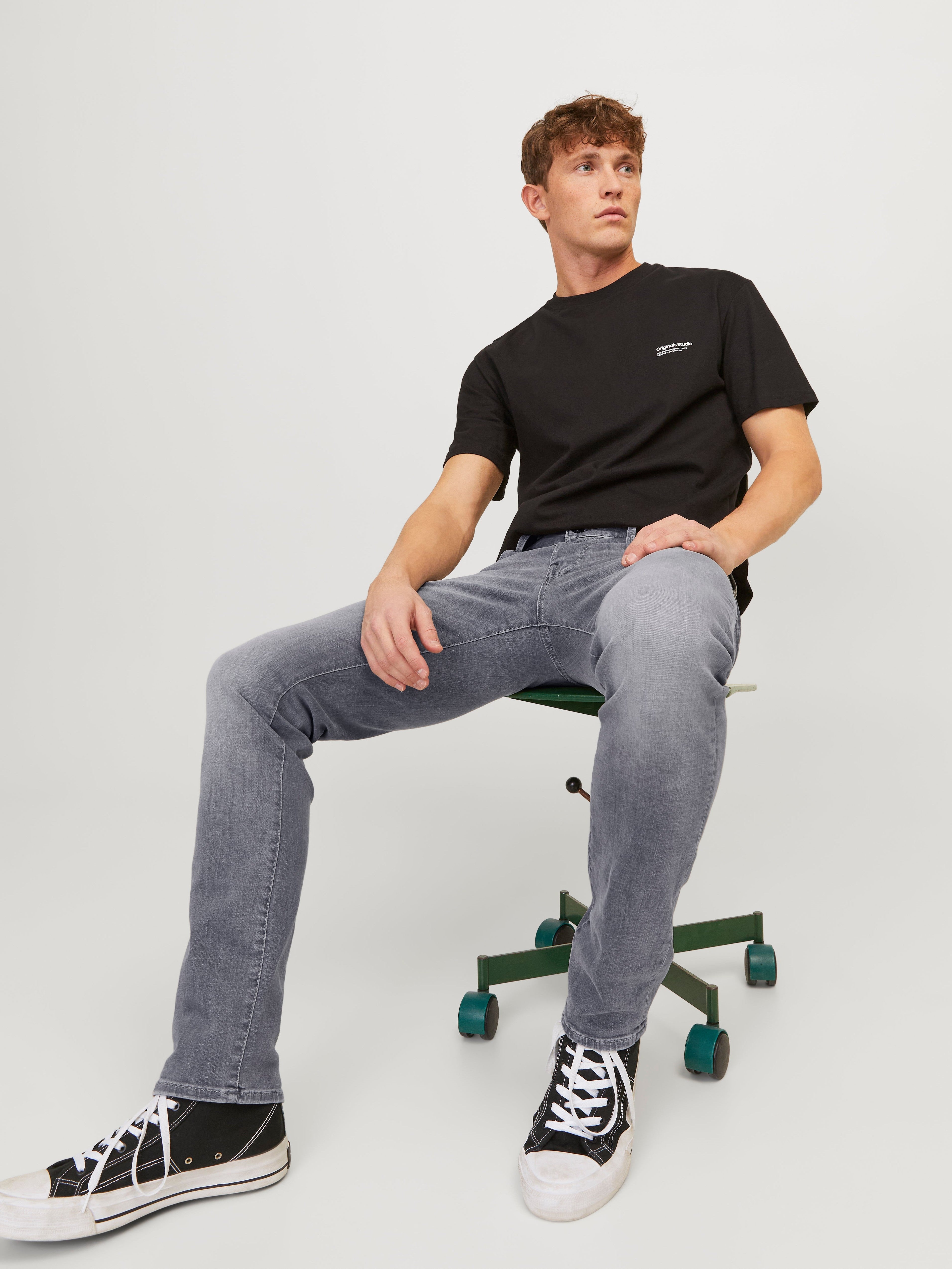 JACK & JONES JJIGLENN jjicon in grey denim - Image 8