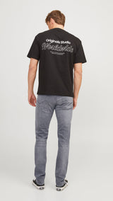 JACK & JONES JJIGLENN jjicon in grey denim - Image 2