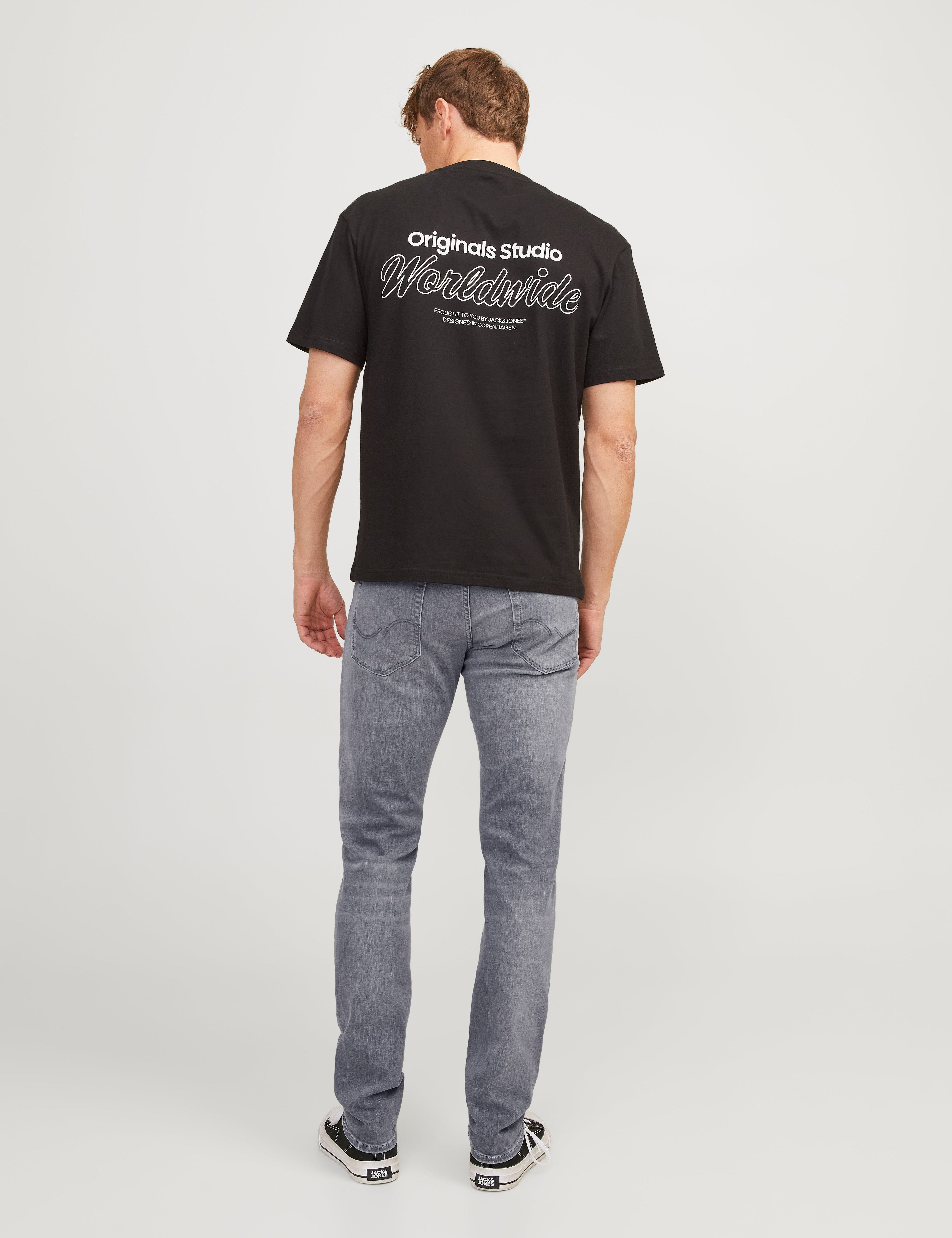 JACK & JONES JJIGLENN jjicon in grey denim - Image 2