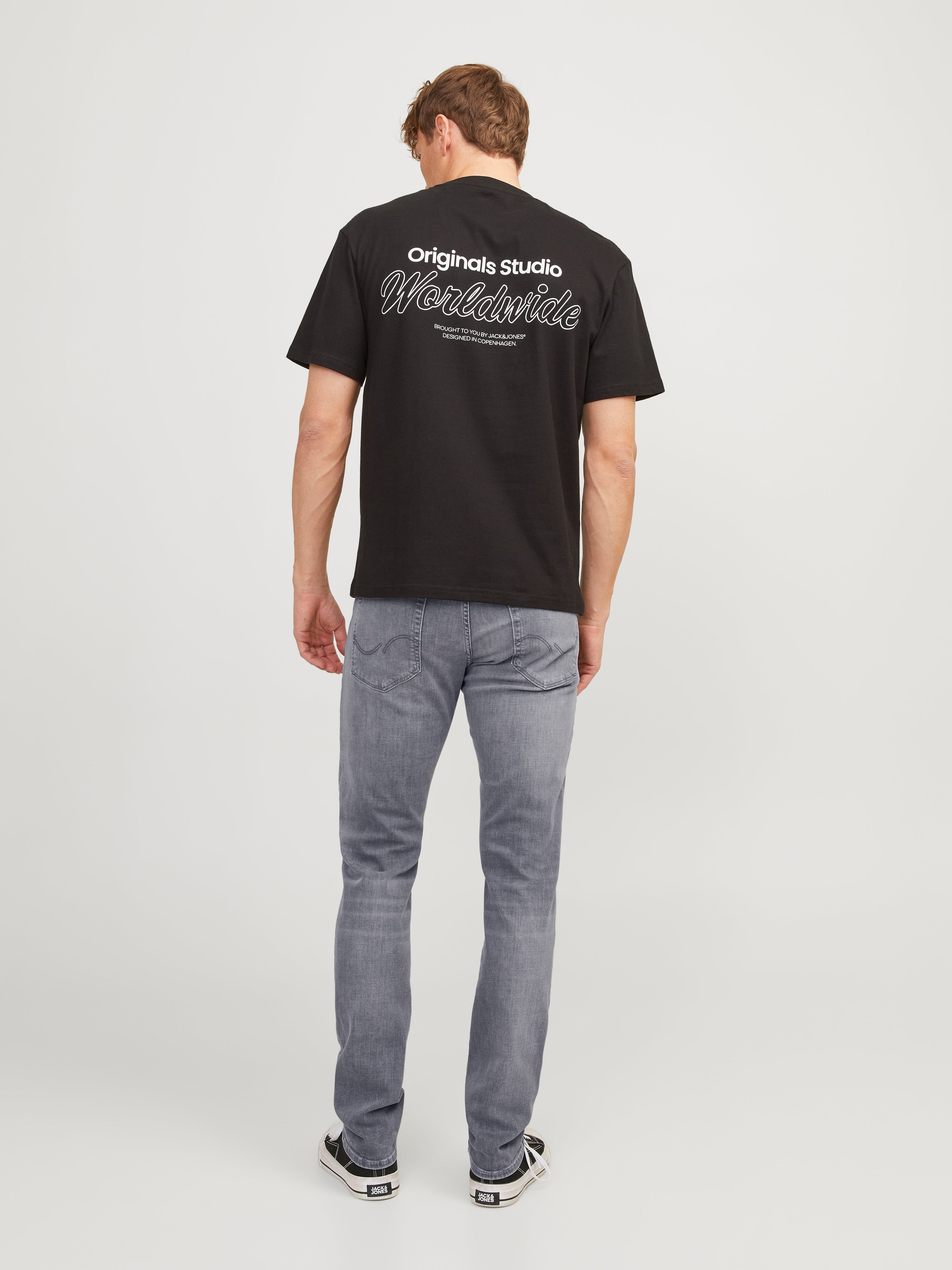 JACK & JONES JJIGLENN jjicon in grey denim - Image 2