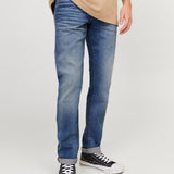JACK & JONES JJIGLENN jjicon in blue denim - Image 1