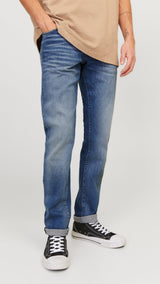 JACK & JONES JJIGLENN jjicon in blue denim - Image 1