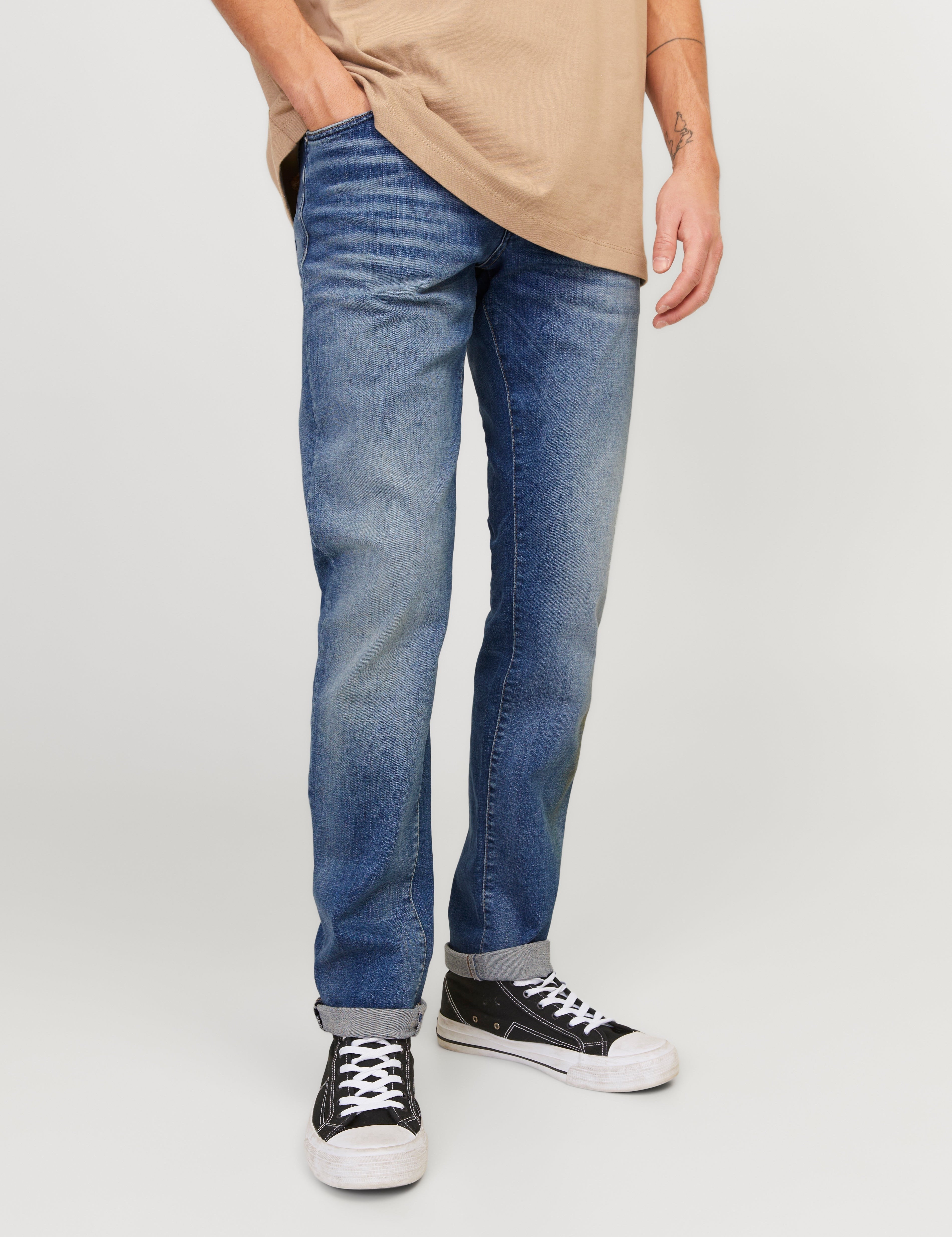JACK & JONES JJIGLENN jjicon in blue denim - Image 1