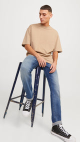 JACK & JONES JJIGLENN jjicon in blue denim - Image 8
