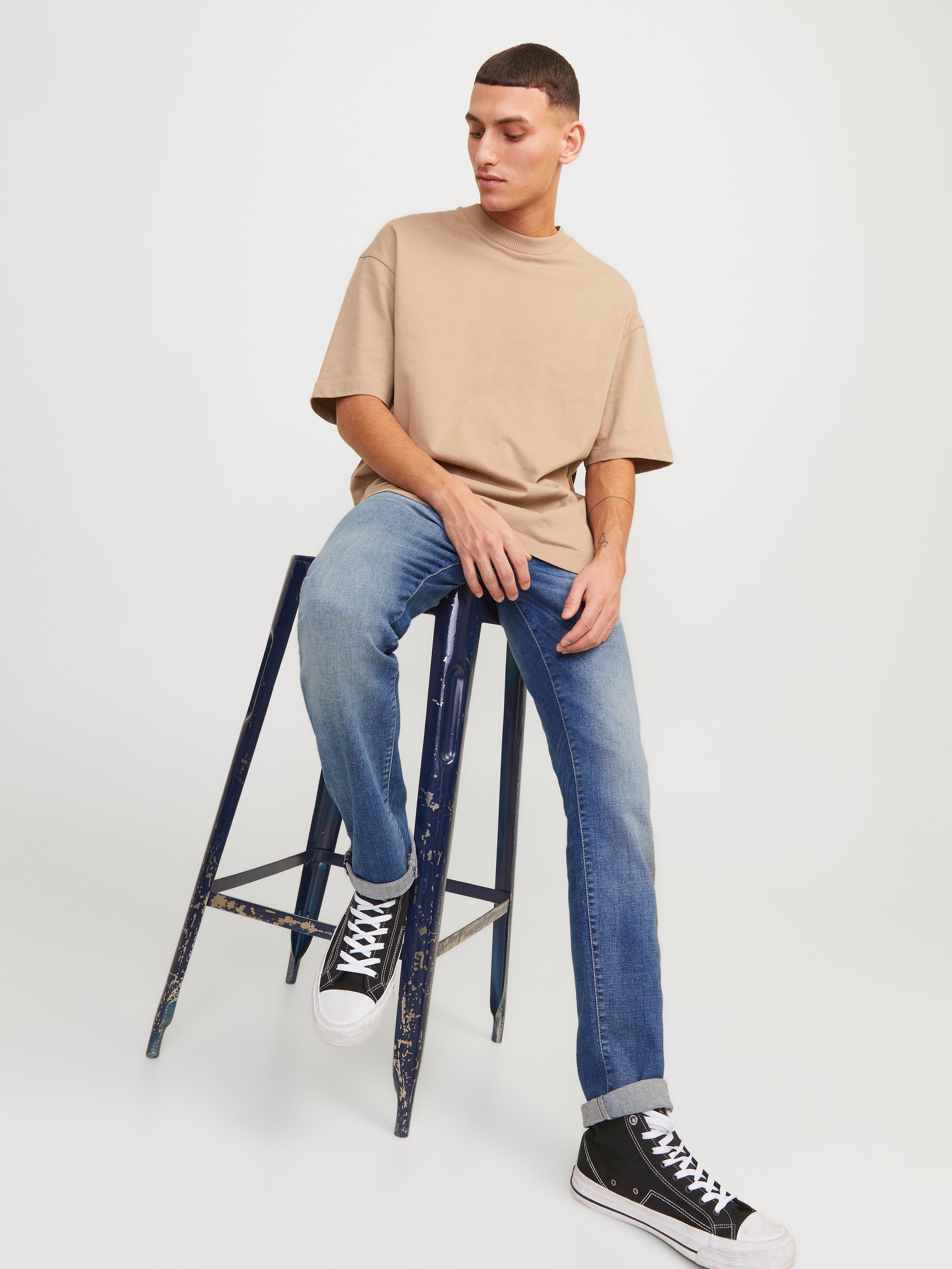JACK & JONES JJIGLENN jjicon in blue denim - Image 8