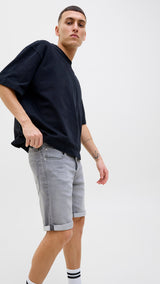 JACK & JONES JJIRICK jjicon i.k. shorts ge in grey denim - Image 8
