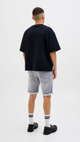 JACK & JONES JJIRICK jjicon i.k. shorts ge in grey denim - Image 2
