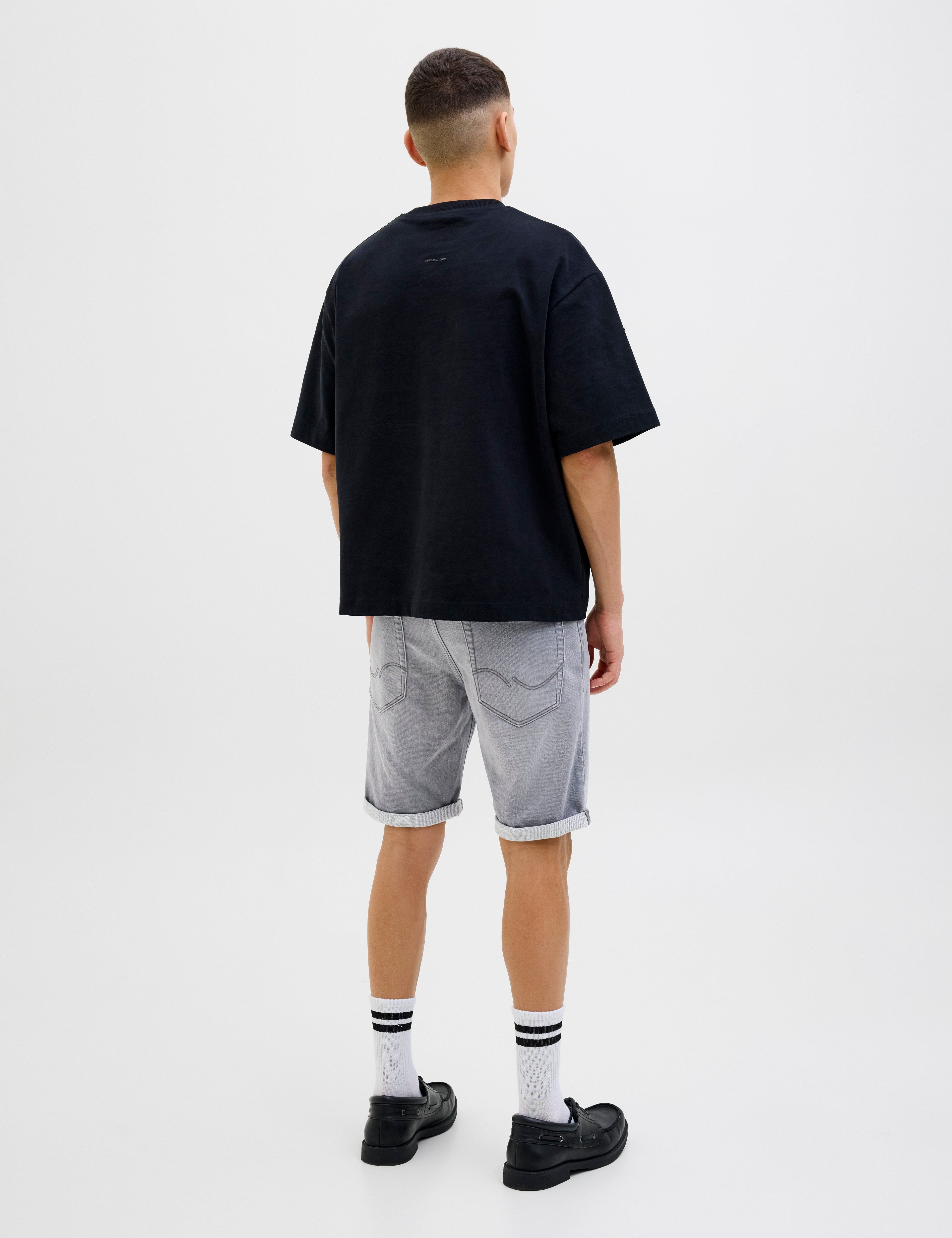 JACK & JONES JJIRICK jjicon i.k. shorts ge in grey denim - Image 2