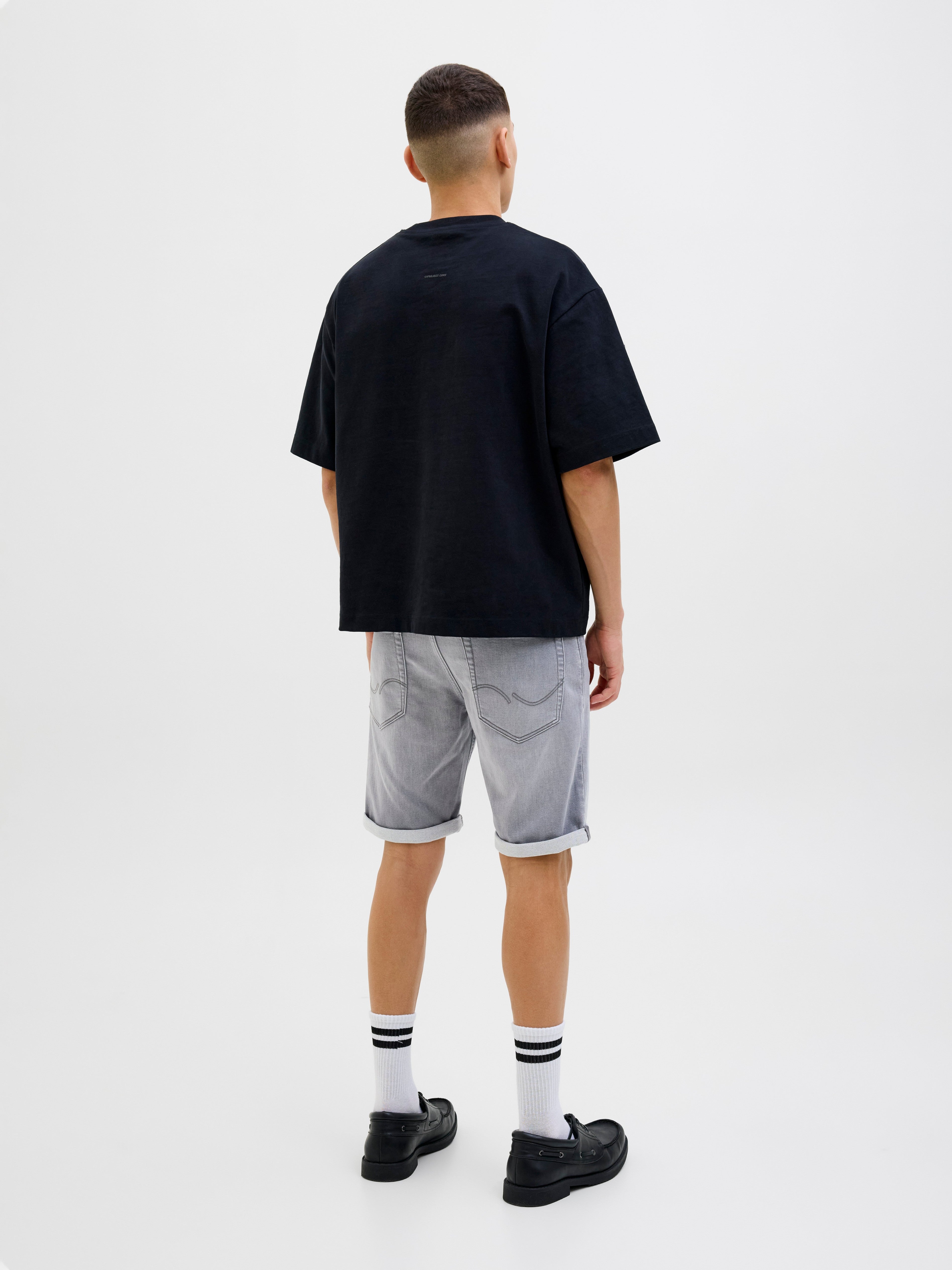 JACK & JONES JJIRICK jjicon i.k. shorts ge in grey denim - Image 2