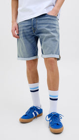 JACK & JONES JJIRICK jjicon i.k. shorts ge in blue denim - Image 1