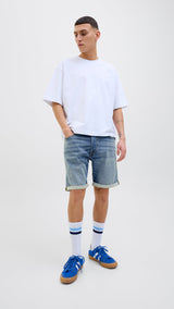JACK & JONES JJIRICK jjicon i.k. shorts ge in blue denim - Image 8