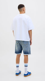 JACK & JONES JJIRICK jjicon i.k. shorts ge in blue denim - Image 2