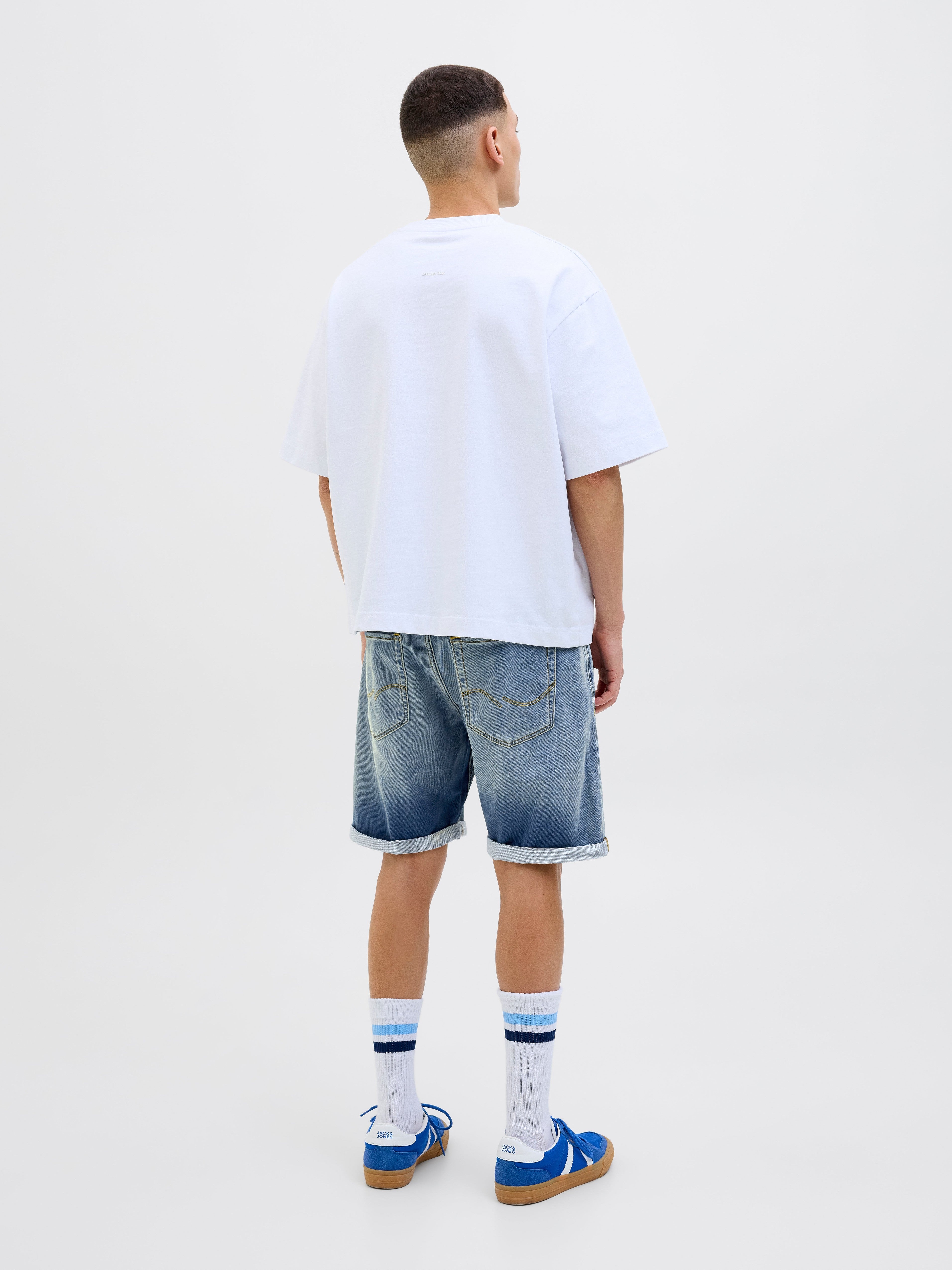 JACK & JONES JJIRICK jjicon i.k. shorts ge in blue denim - Image 2