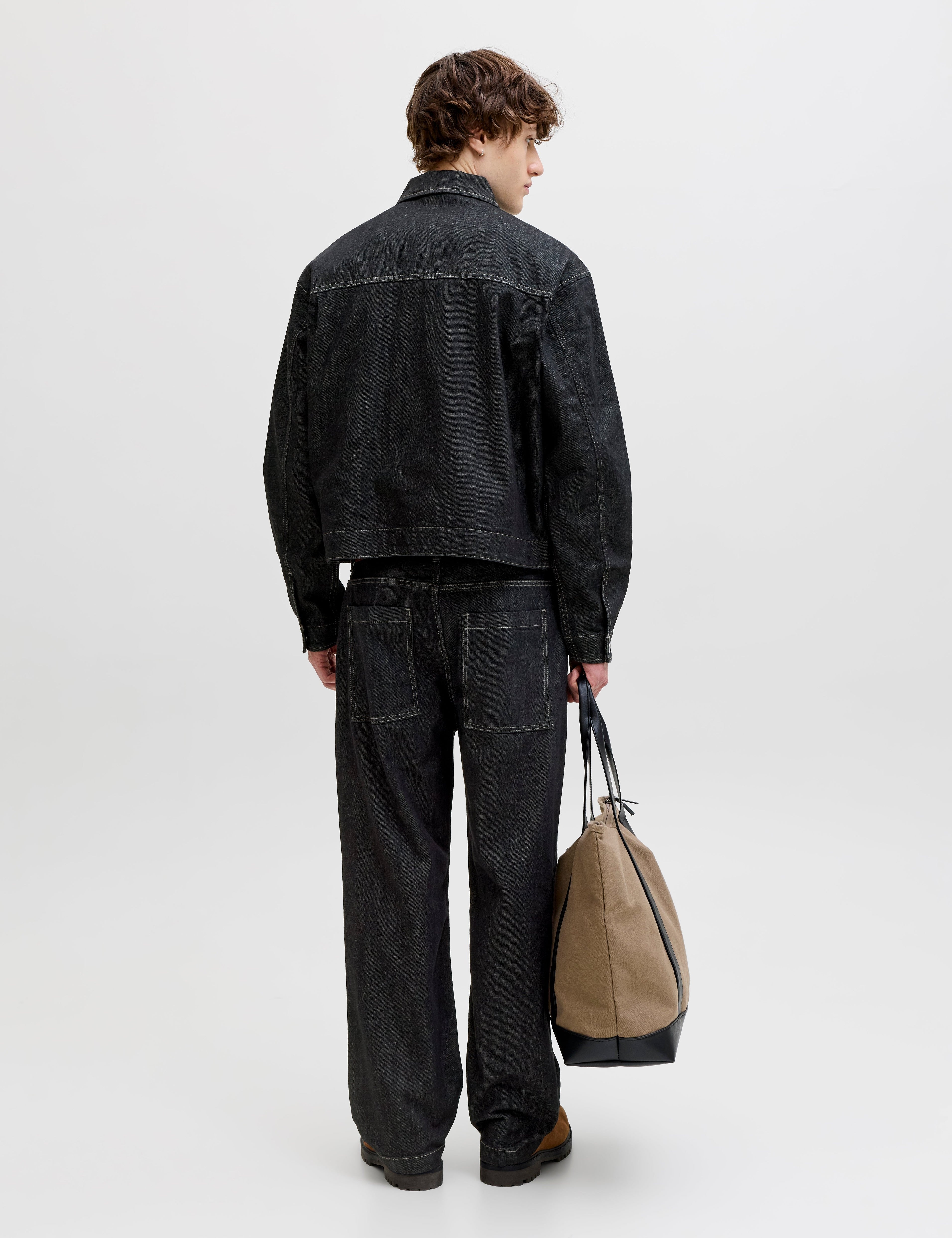 JACK & JONES JJITED jjlloyd akm in blue denim raw - Image 2