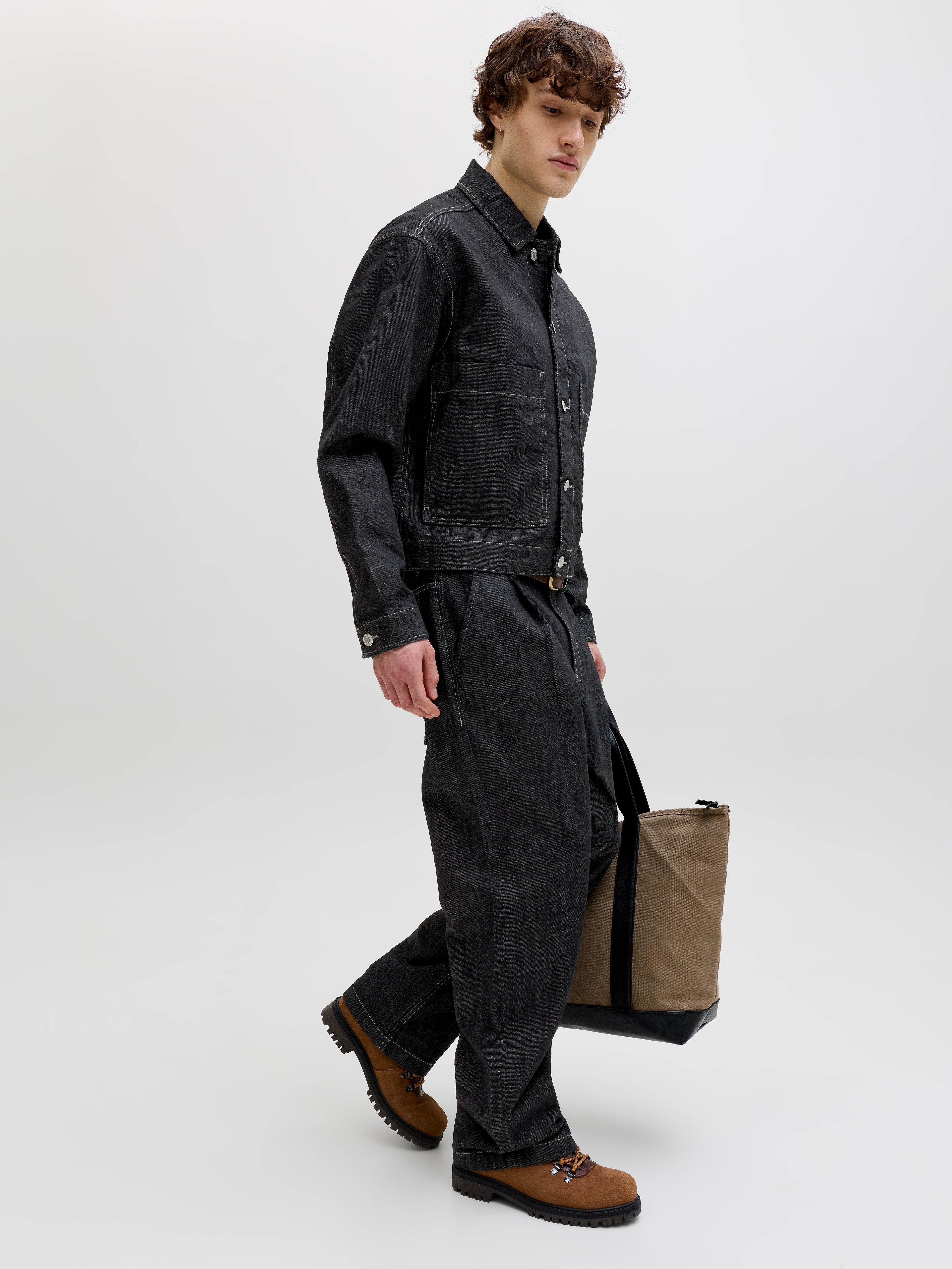 JACK & JONES JJITED jjlloyd akm in blue denim raw - Image 8