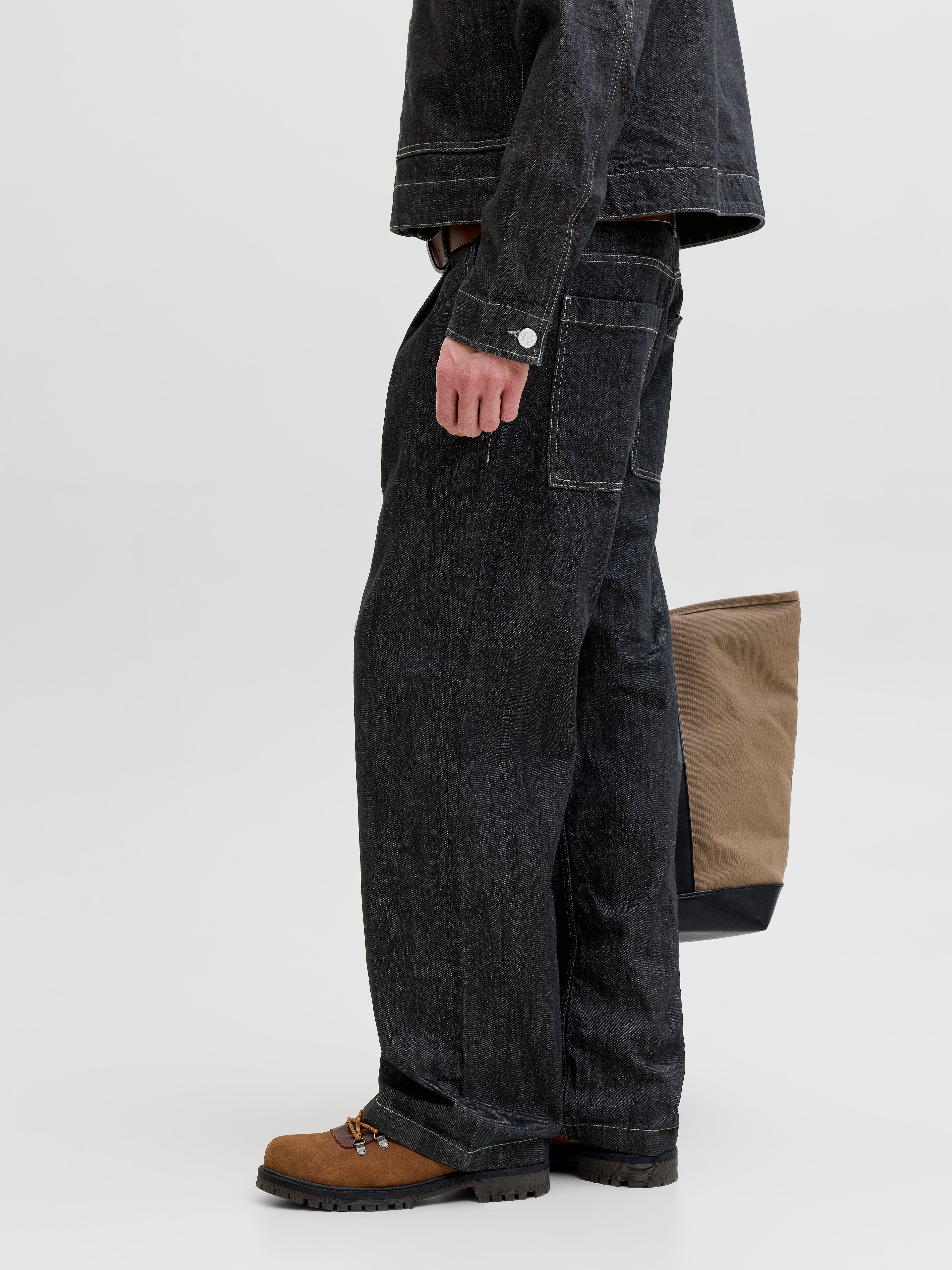 JACK & JONES JJITED jjlloyd akm in blue denim raw - Image 7