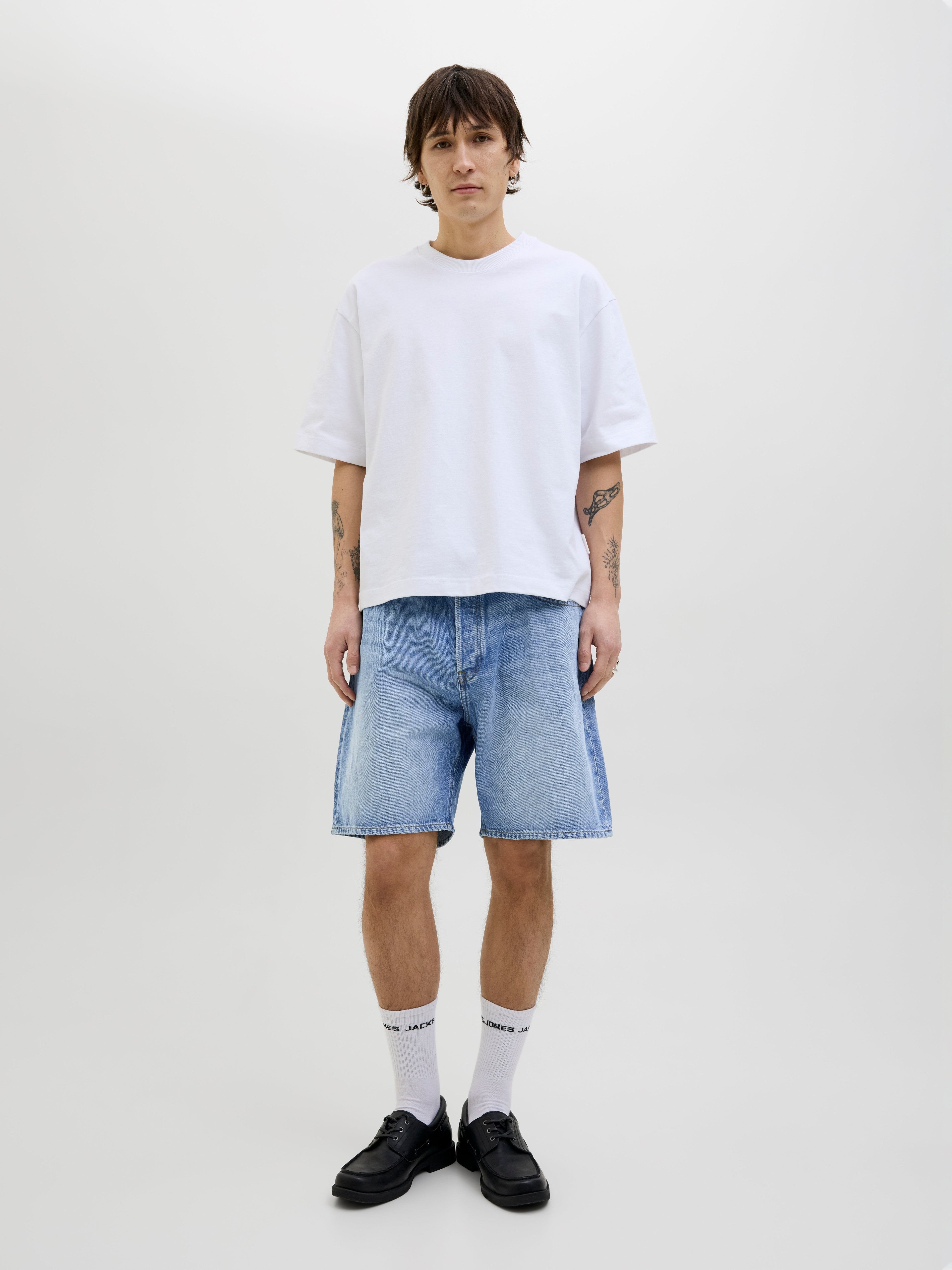 JACK & JONES JJITONY jjoriginal shorts in blue denim/sbd 920 - Image 5