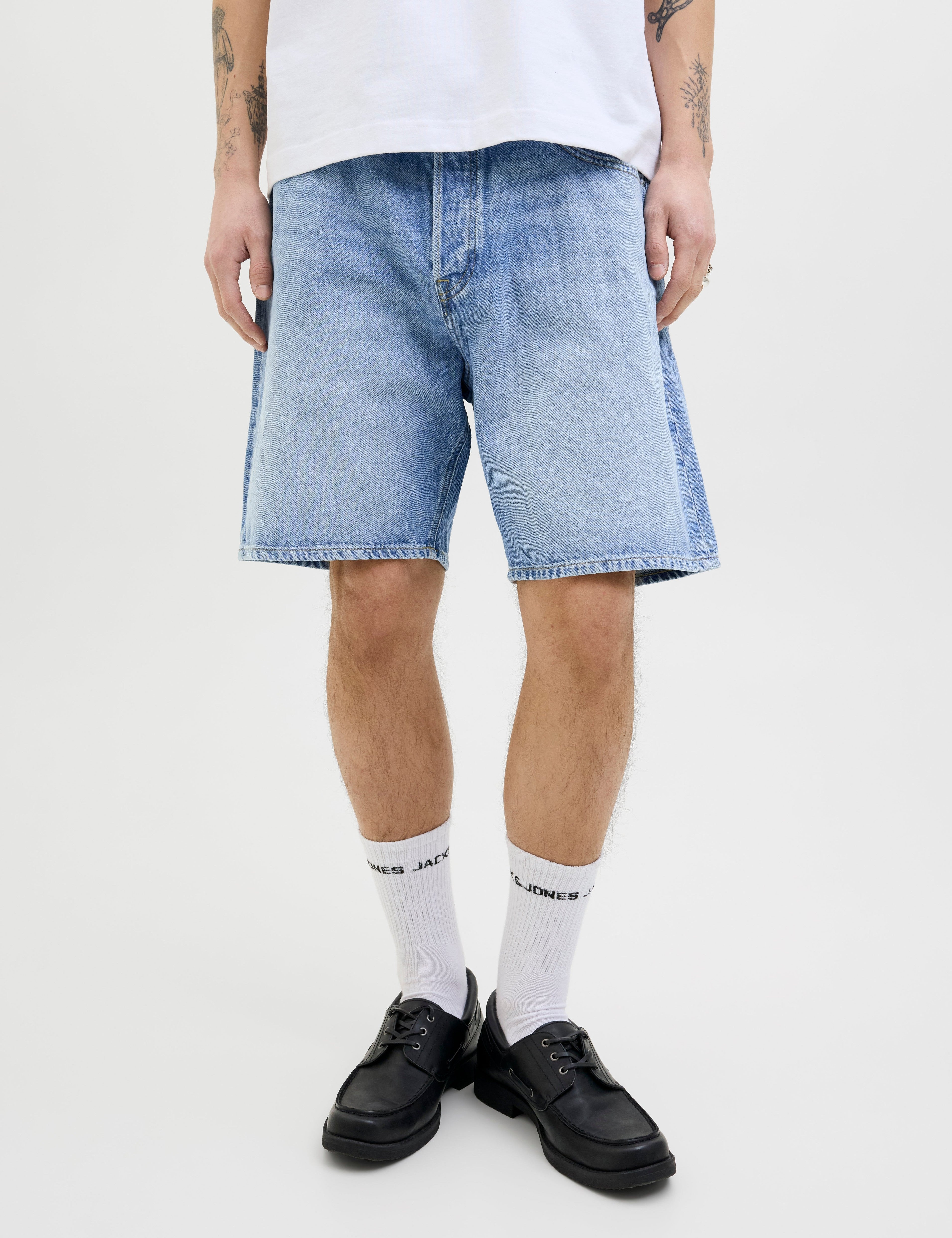 JACK & JONES JJITONY jjoriginal shorts in blue denim/sbd 920 - Image 1