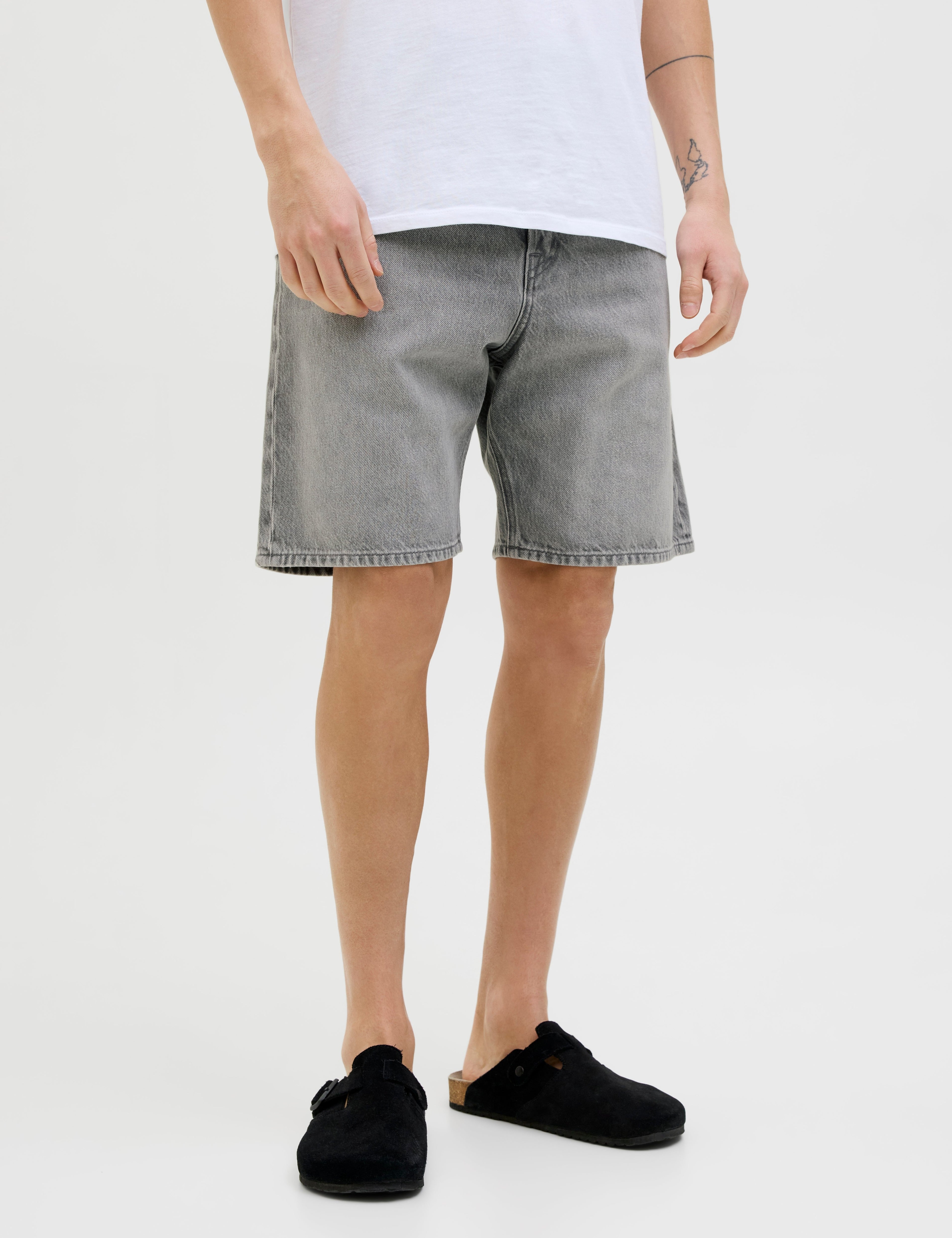 JACK & JONES JJITONY jjoriginal shorts in grey denim - Image 1