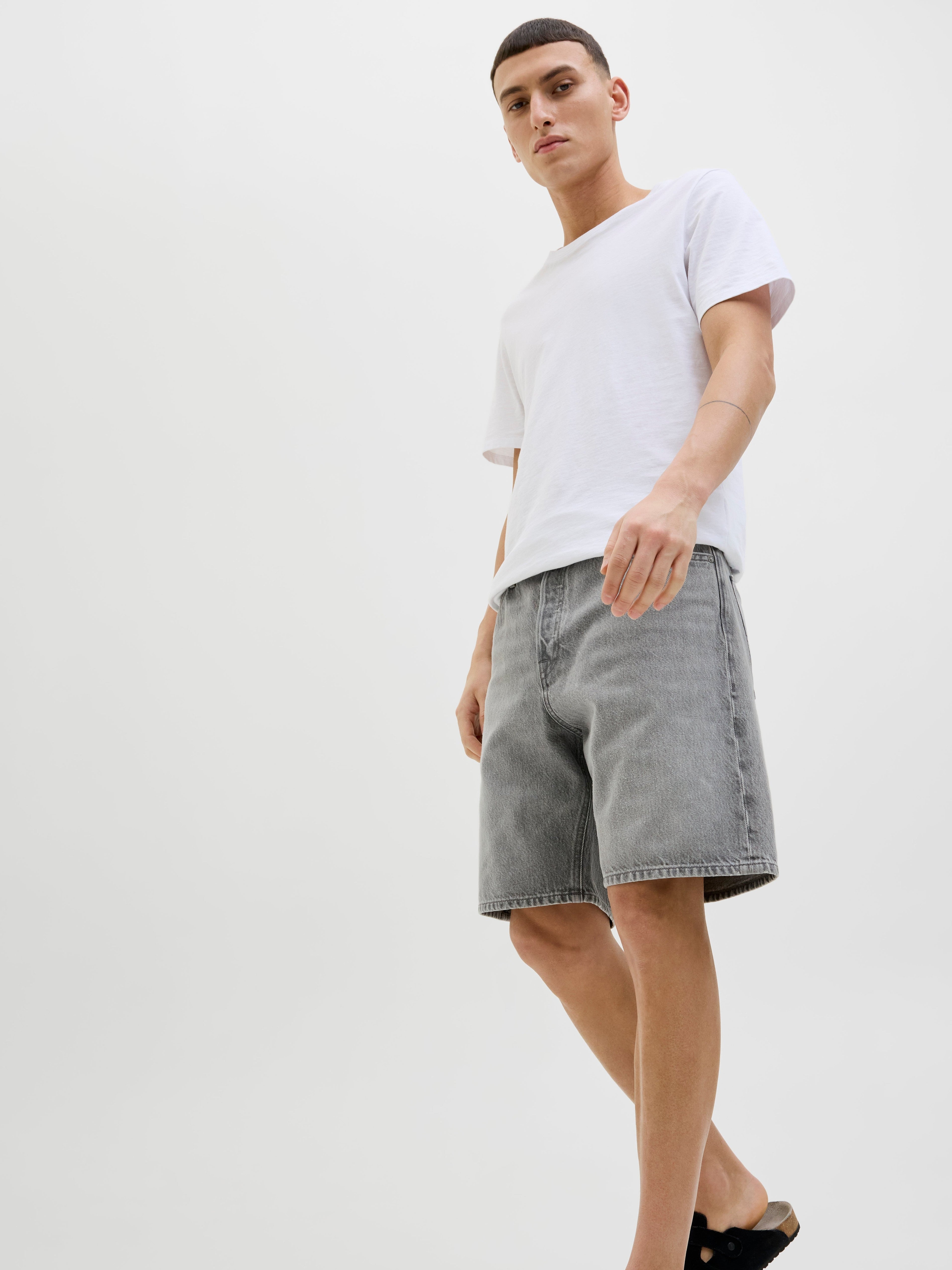 JACK & JONES JJITONY jjoriginal shorts in grey denim - Image 8