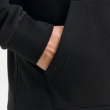 JACK & JONES JJTHATCHER sweat zip hood - black