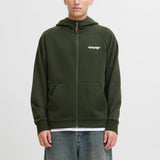 JACK & JONES JJTHATCHER sweat zip hood - duffel bag