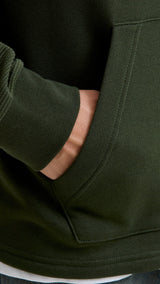 JACK & JONES JJTHATCHER sweat zip hood - duffel bag
