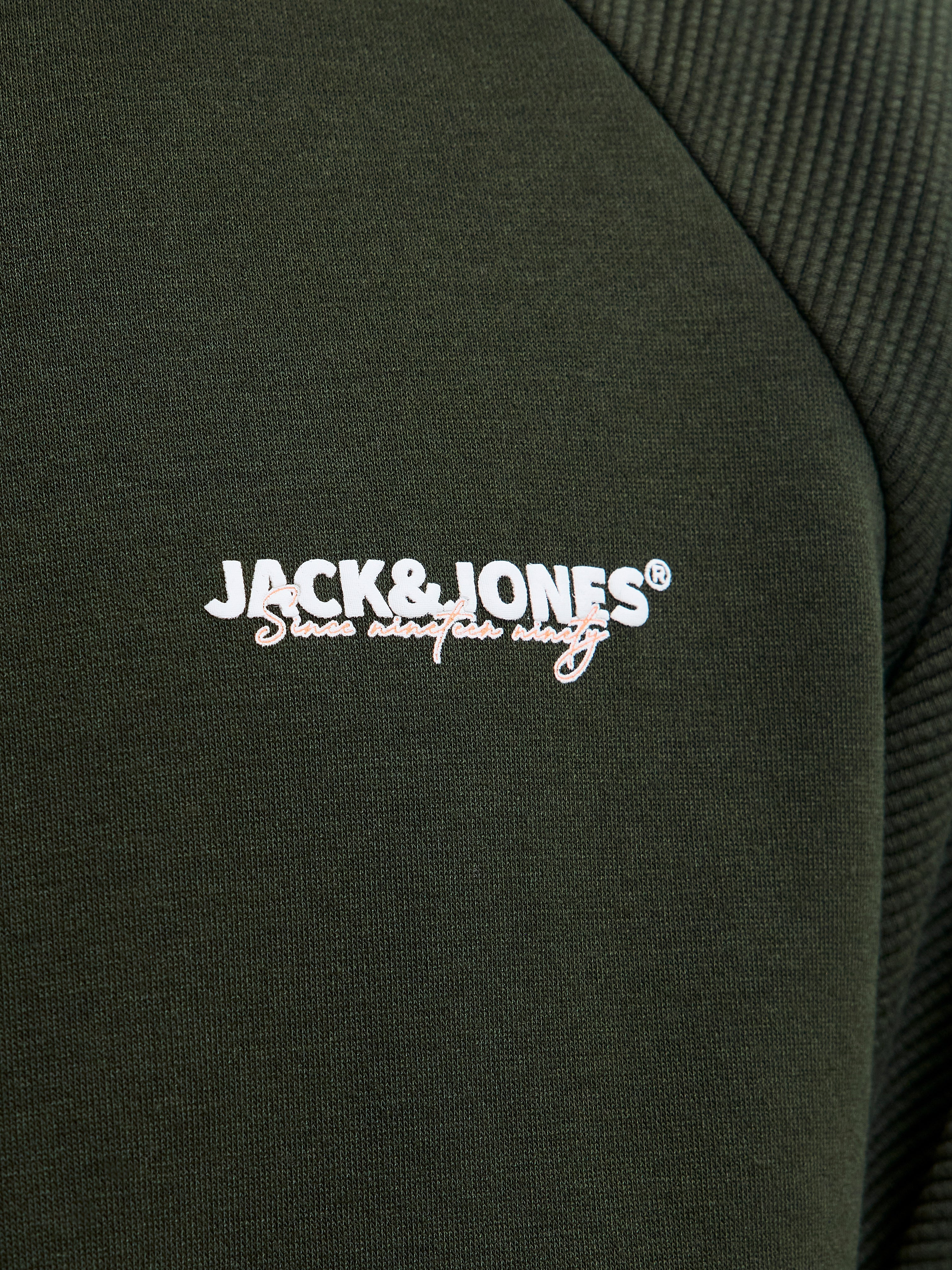JACK & JONES JJTHATCHER sweat zip hood - duffel bag