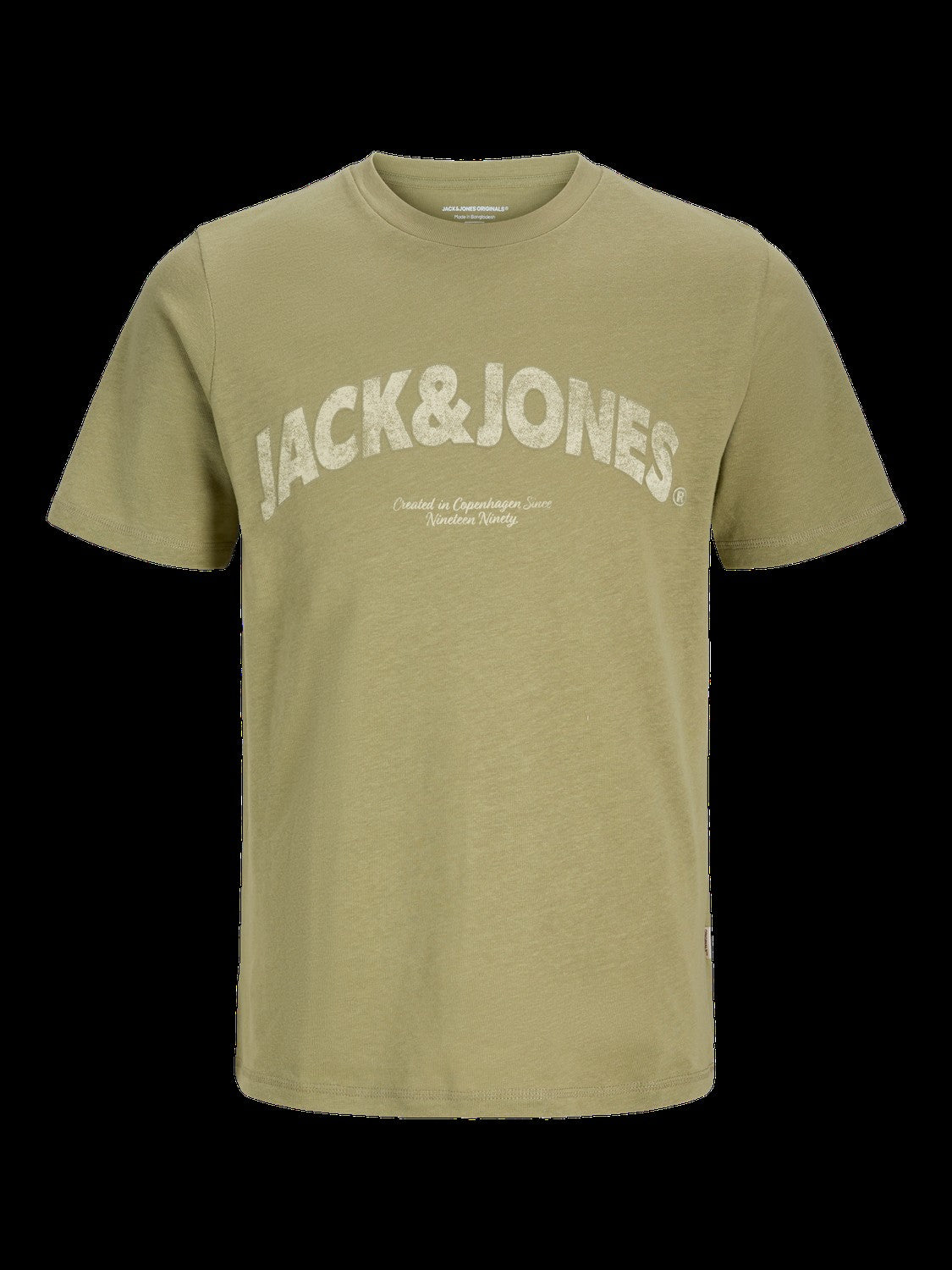 JACK & JONES JORALMERIA bold branding tee in cedar - Image 3