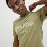 JACK & JONES JORALMERIA bold branding tee in cedar - Image 7