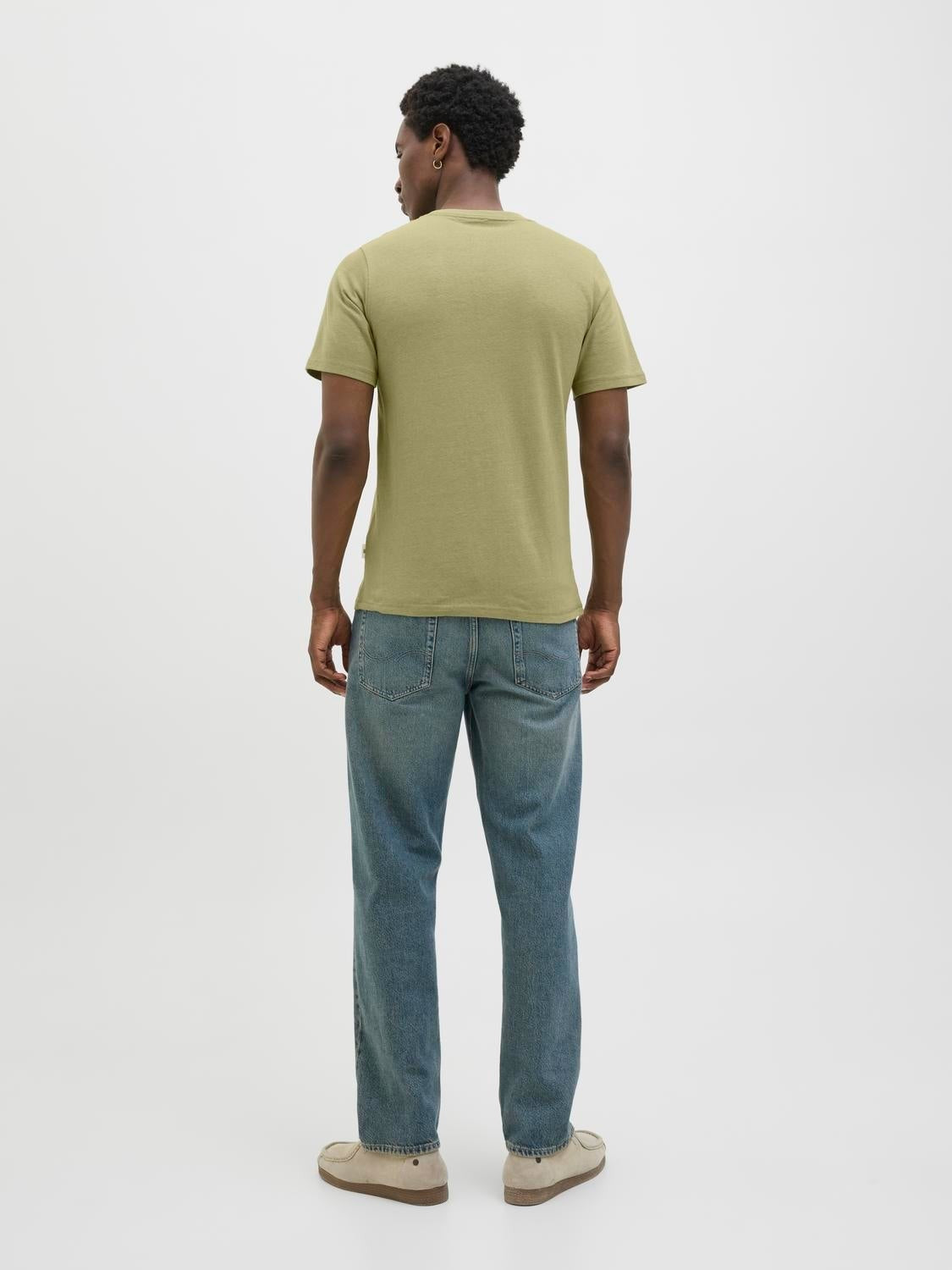 JACK & JONES JORALMERIA bold branding tee in cedar - Image 2