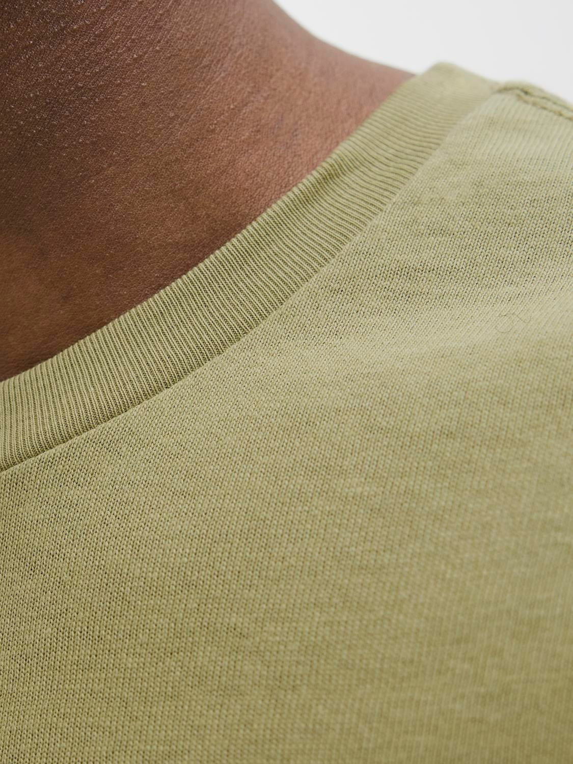 JACK & JONES JORALMERIA bold branding tee in cedar - Image 5
