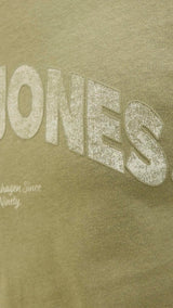 JACK & JONES JORALMERIA bold branding tee in cedar - Image 6