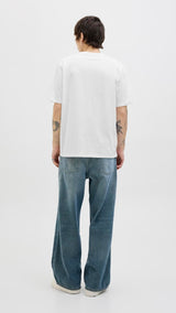 JACK & JONES JORALMERIA branding tee crew neck in bright white - Image 2
