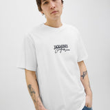 JACK & JONES JORALMERIA branding tee crew neck in bright white - Image 7