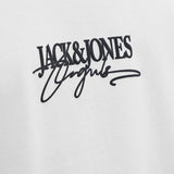 JACK & JONES JORALMERIA branding tee crew neck in bright white - Image 5