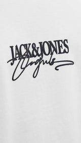 JACK & JONES JORALMERIA branding tee crew neck in bright white - Image 5