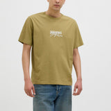 JACK & JONES JORALMERIA branding tee crew neck in black - Image 1
