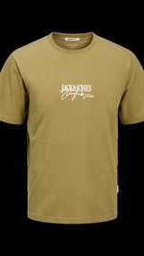 JACK & JONES JORALMERIA branding tee crew neck in black - Image 3