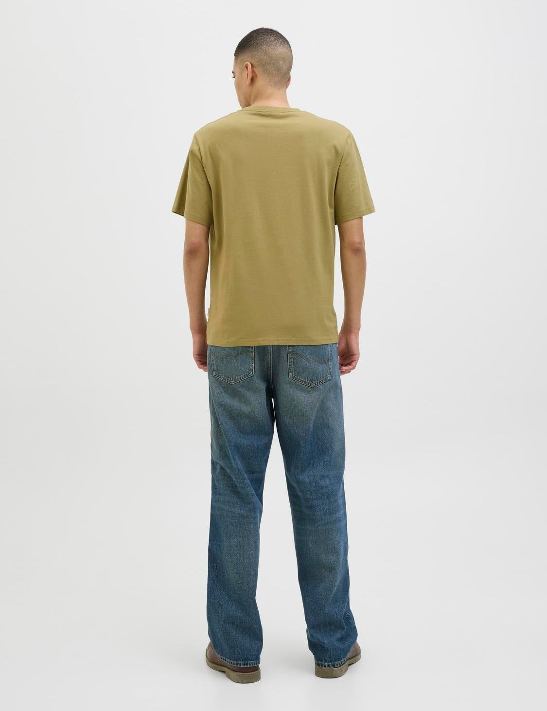 JACK & JONES JORALMERIA branding tee crew neck in black - Image 2