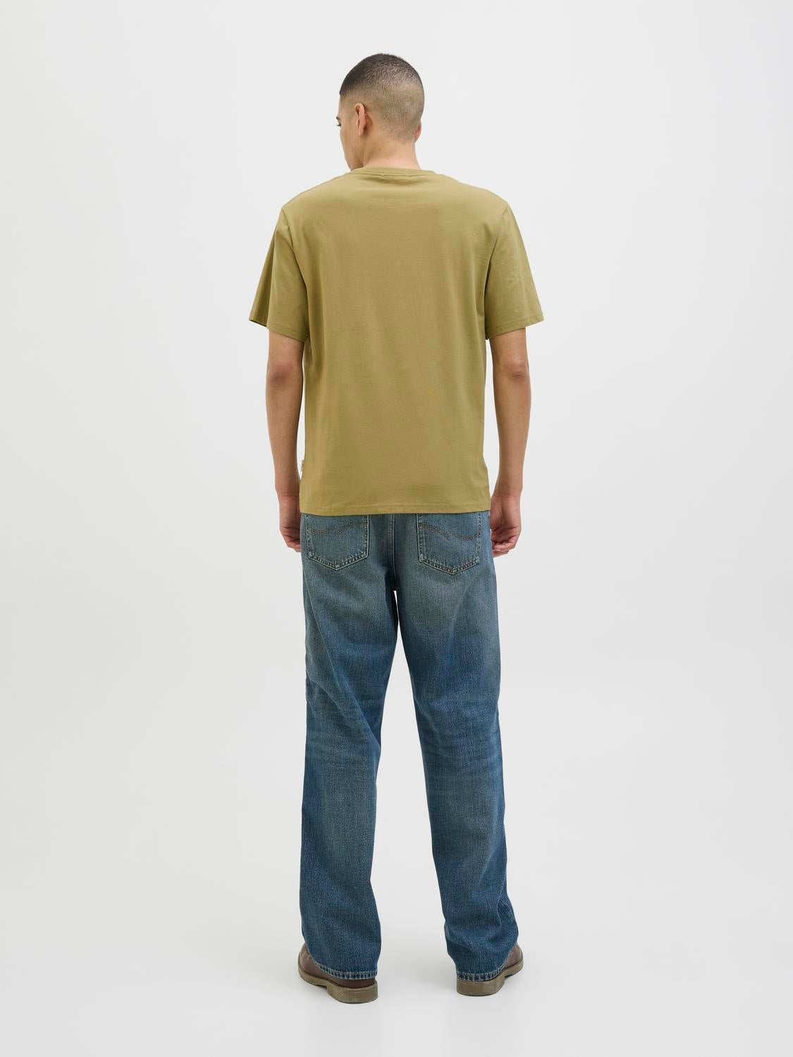 JACK & JONES JORALMERIA branding tee crew neck in black - Image 2