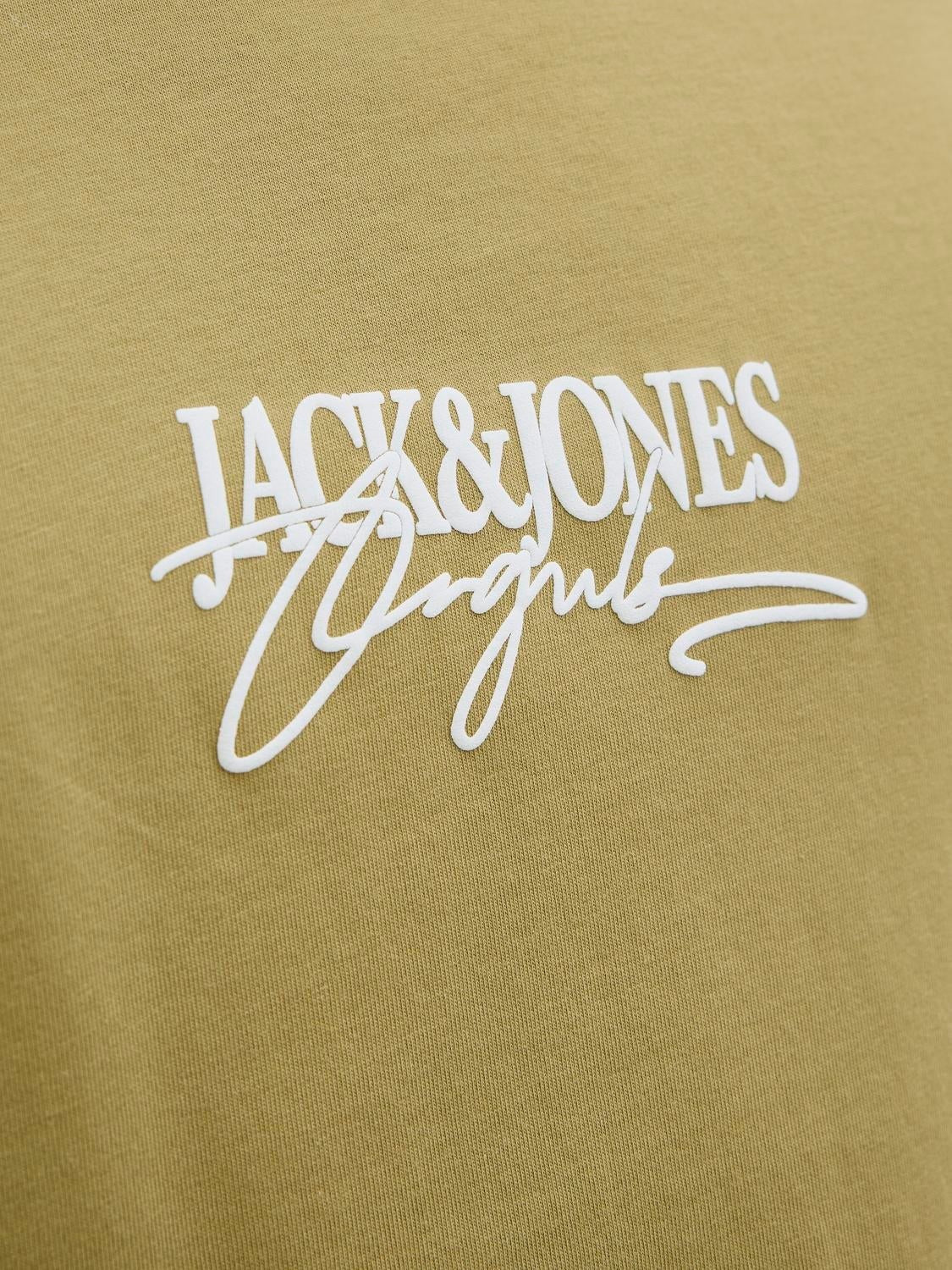 JACK & JONES JORALMERIA branding tee crew neck in black - Image 5