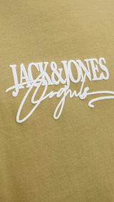 JACK & JONES JORALMERIA branding tee crew neck in black - Image 5