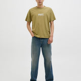 JACK & JONES JORALMERIA branding tee crew neck in black - Image 4