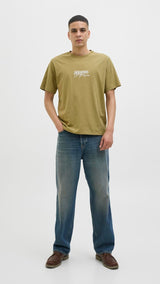 JACK & JONES JORALMERIA branding tee crew neck in black - Image 4