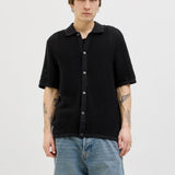JACK & JONES JORALMERIA knit polo - black