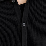 JACK & JONES JORALMERIA knit polo - black