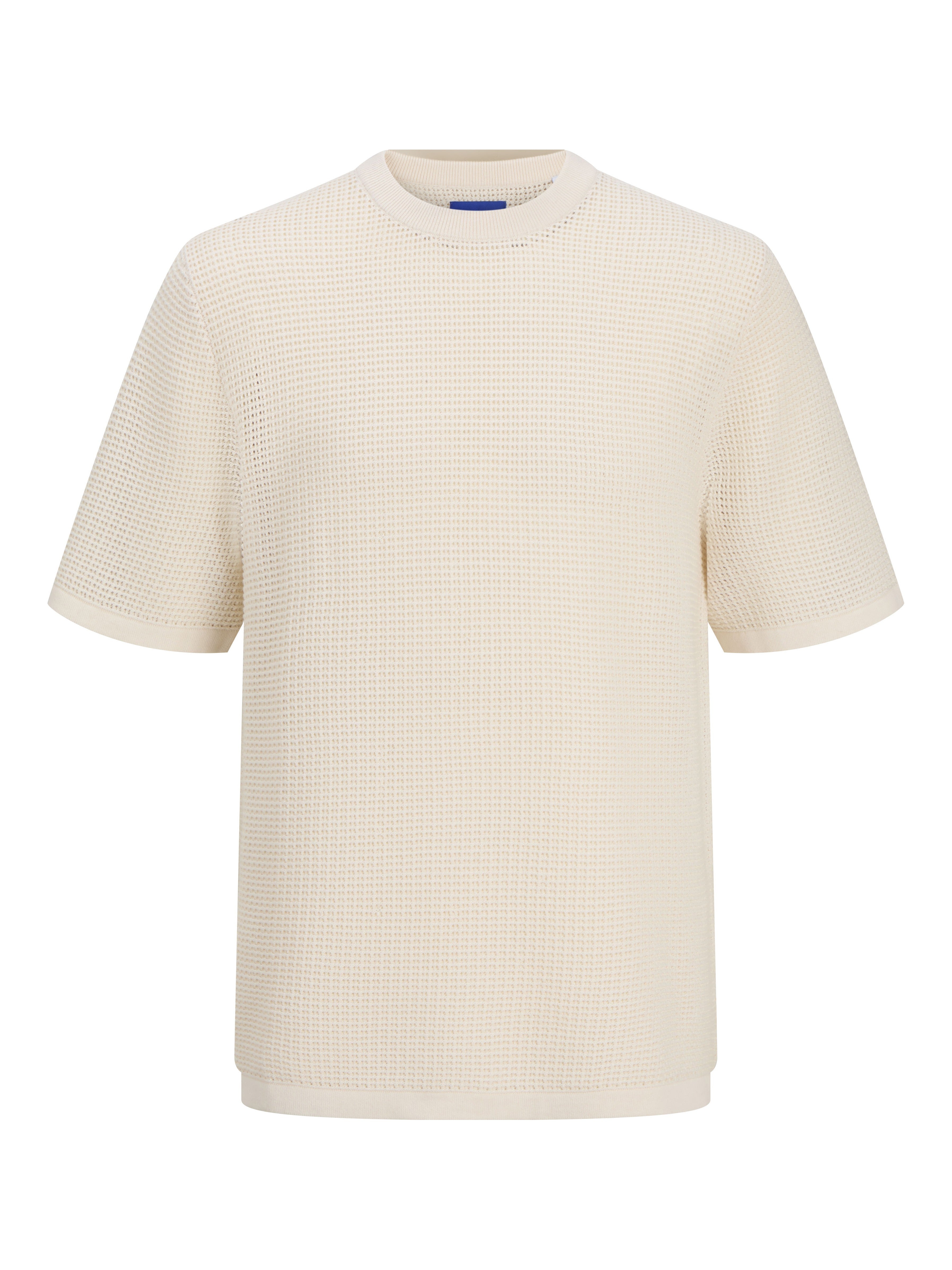 JACK & JONES JORALMERIA knit tee in sea salt - Image 3