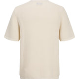 JACK & JONES JORALMERIA knit tee in sea salt - Image 4